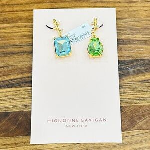 NWT - Mignonne Gavigan Collins Earrings in Blue / Green